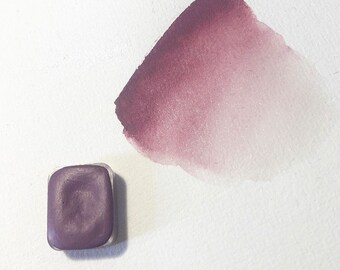 Quarter pan wasserfarbe Aquarellfarbe Malfarbe Farbe Palette Malerei watercolor paints  akvarell aquarello dusty rose pink shimmer