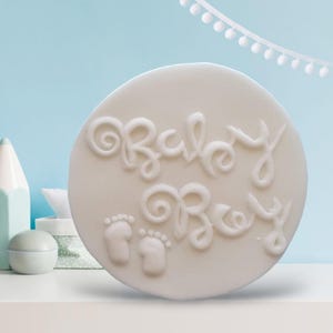 Baby Boy Fondant Embosser Baby Shower Cupcake Topper Baby Boy Theme Cookie Embosser, Fondant Stamp supplies