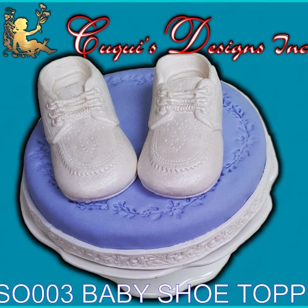 BABY SHOE MOLD Cake Topper Silicone Mold, First Communion Shoe mold, Baby Shower Shoe, Chocolate Mold, Resin Mold, Candy Mold
