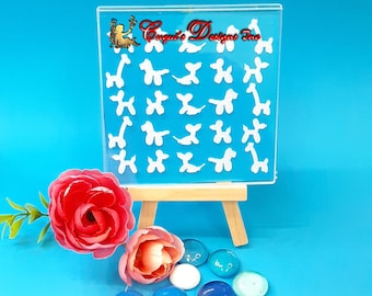 Balloon Animals 2 Cutters Embosser Stamp tile texture, Embosser Stamp , Cookie Embosser, Cupcake Topper Embosser, Fondant Stamp Embosser