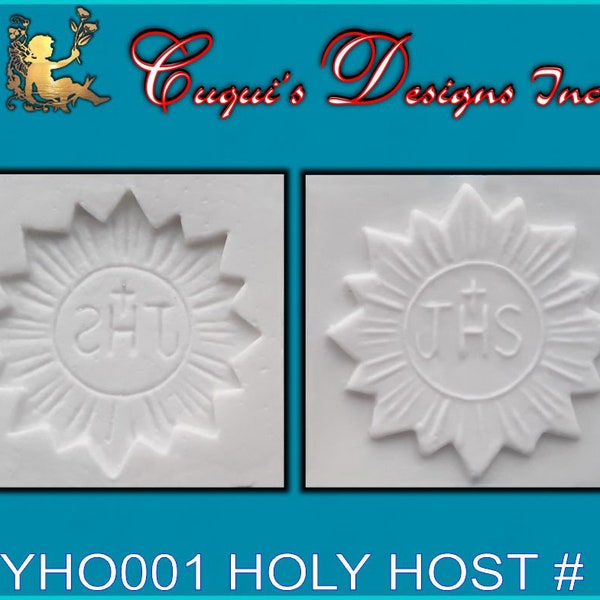 FIRST COMMUNION HOST Silicone Mold,  Religious Silicone Mold, Cupcake Topper, Sweet Treat Topper, Cookie topper Cake Topper Fondant