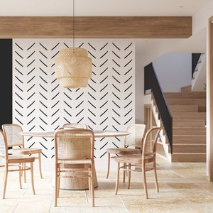 Irregular Herringbone Wall Decals, Removable