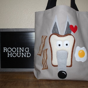 I Love Breakfast, Greyhound Tote, RooingHound