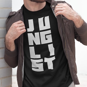 Junglist Shirt, Drum N Bass T-Shirt, Rave Vinyl DJ Outfit, Jungle DNB Outfit, EDM Festival Clothing