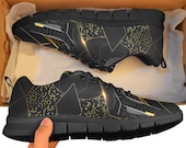 Futuristic Running Shoes Cyberpunk Sneakers Gold Ninja Footwear Athletic Athleisure Workout Cosplay Cybernetic Techwear Spacesuit Rave Scifi
