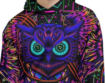 EDM Vibe Electronic Dance Music Rave Theme Custom Design Graphic Hoodie Sweatshirt for Men Women