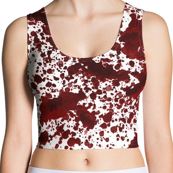 Blood Stain Crop Top Etsy
