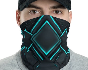 Cyberpunk Futuristic Face Mask Neck Gaiter Anime Cosplay Scifi Armor Cybergoth Assassin Future Wear Ninja Clothing Spacesuit Fukumen Zukin