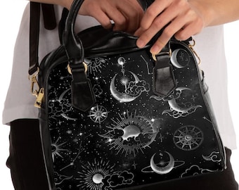 Vintage Sun Moon Leather Handbags Purses Shoulder Tote Satchel Bags Womens Vintage Sun Moon Leather Handbags Purses Shoulder Tote Satchel Bags Womens