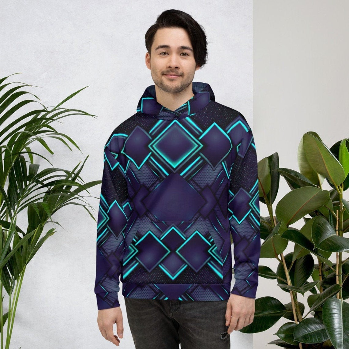 sci fi fantasy hoodie purple