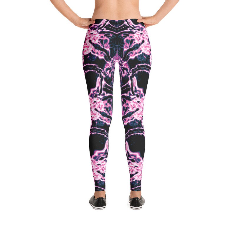 Psychedelic Leggings Psytrance Leggings Trippy Leggings Etsy