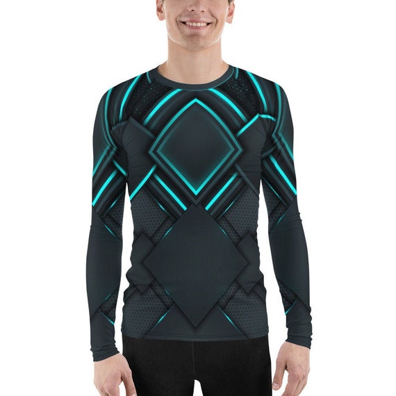 Rash Guard Futuristic Athletic Shirt Cyberpunk Scifi Armor Space