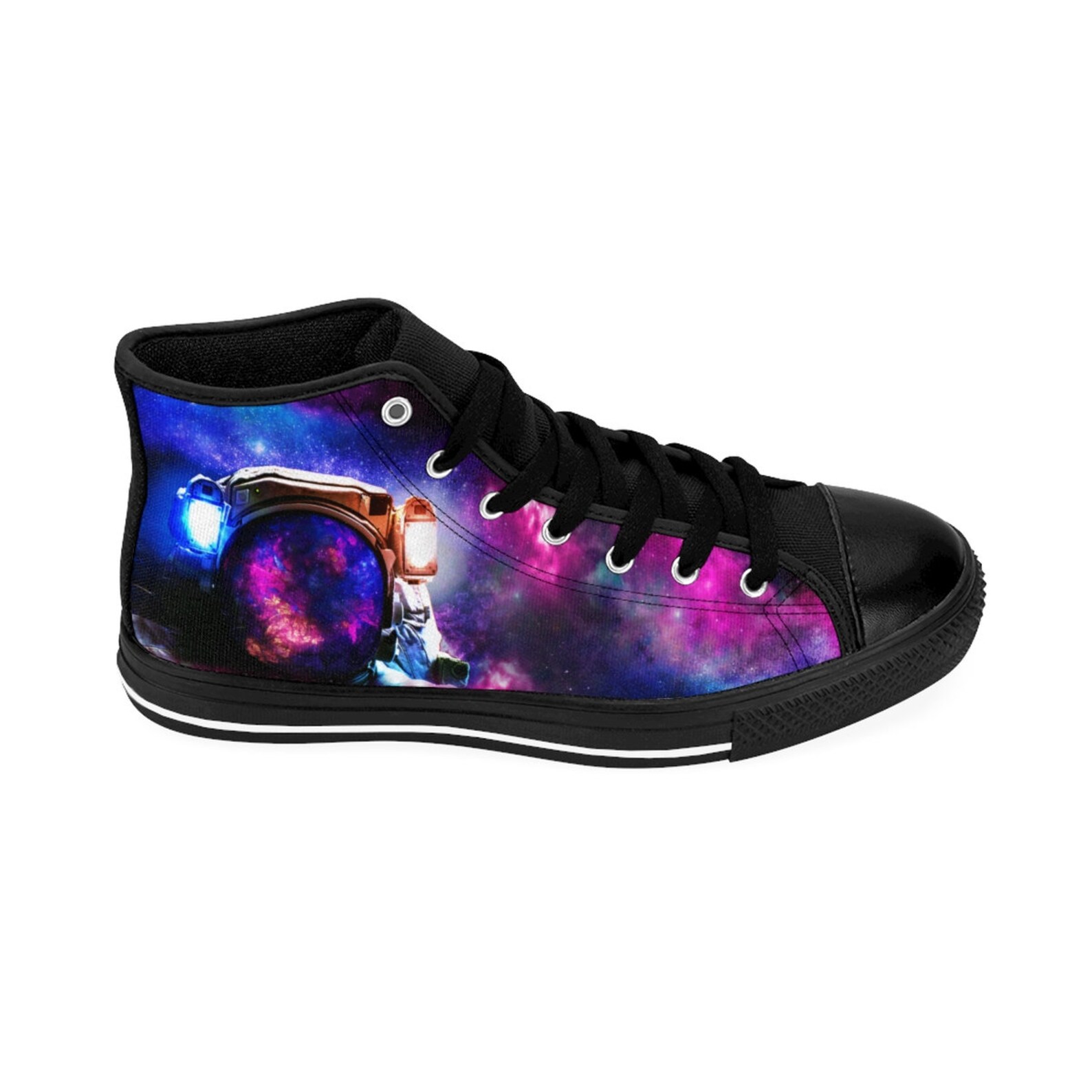 Mens Astronaut Shoes Galaxy Outer Space Nebula Sneakers Rave Etsy