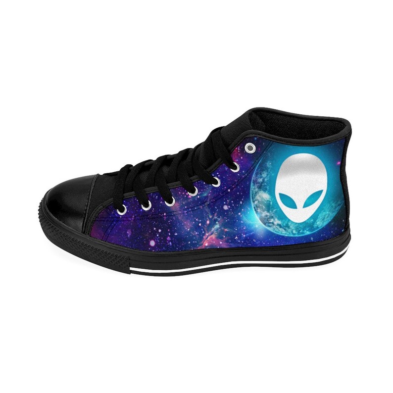 Mens Alien Galaxy Shoes Rave Sneakers Space Universe Nebula Etsy