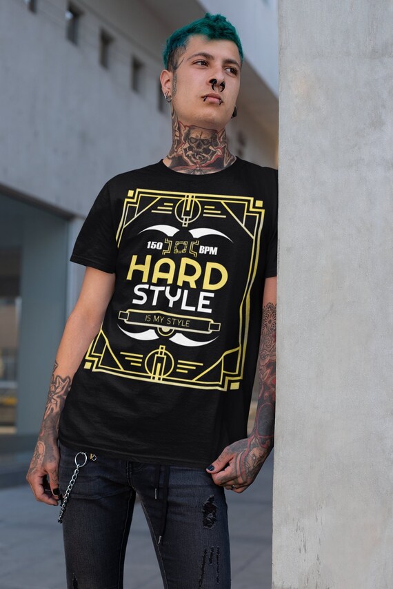Hardstyle Shirt Mens Rave Shirt Edm Shirt Mens Rave Etsy