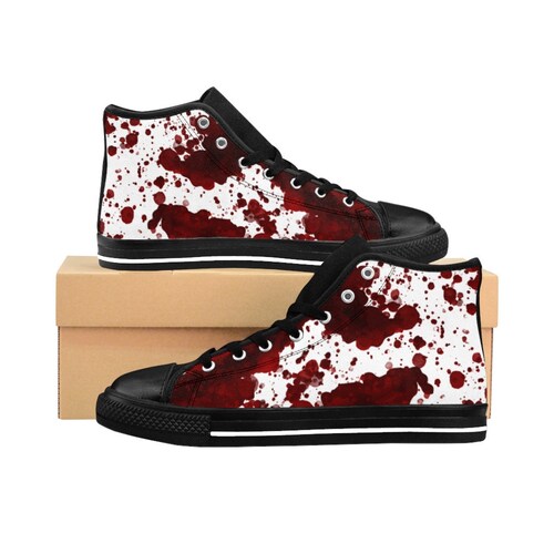 Bloody Shoes Mens Blood Stained Halloween Costume Sneakers - Etsy