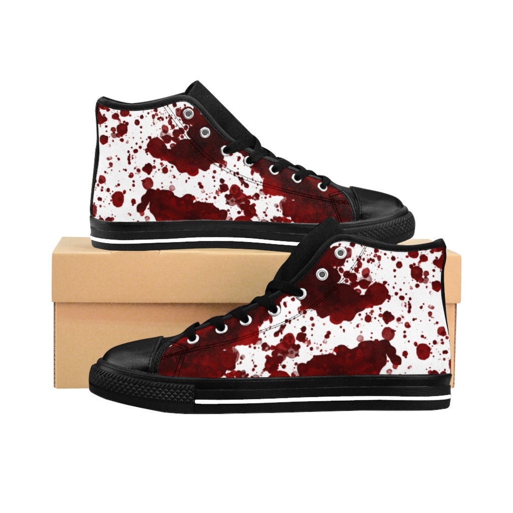 Dripping Paint on Black - Men's Sully Canvas Shoe (Size 6-12) US6 / Man