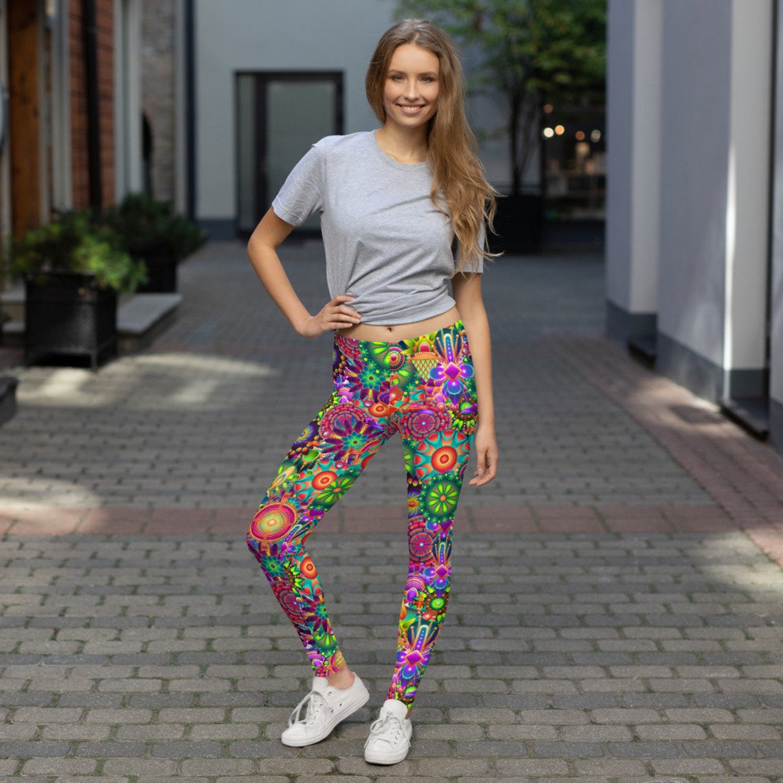 Purple Trippy Hippie Women's Leggings