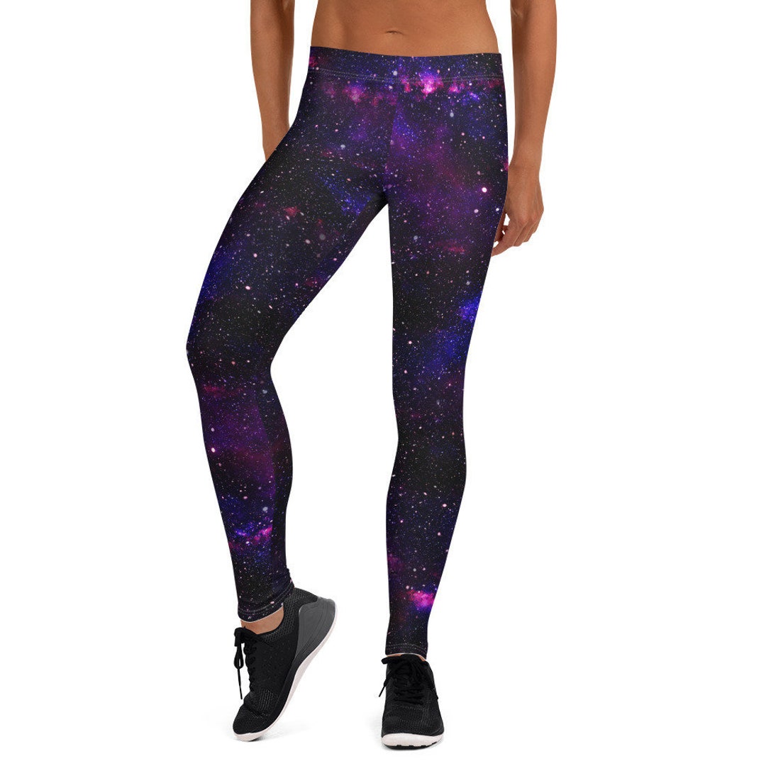 Galaxy Legging Outer Space Nebula Stars Astronomy Cosmic Gift Celestial Edm  Festival Pant Rave Tight Clothing Workout Outfit Cute Athleisure 