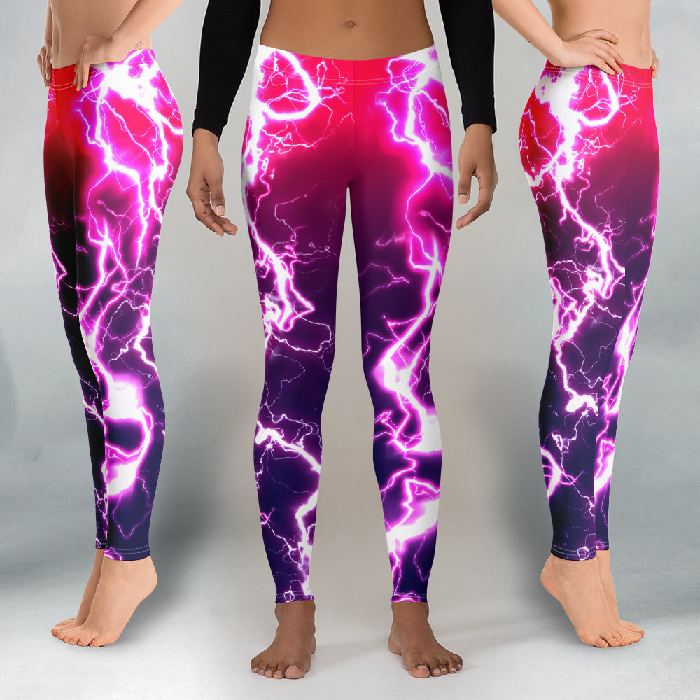lightning bolt workout pants
