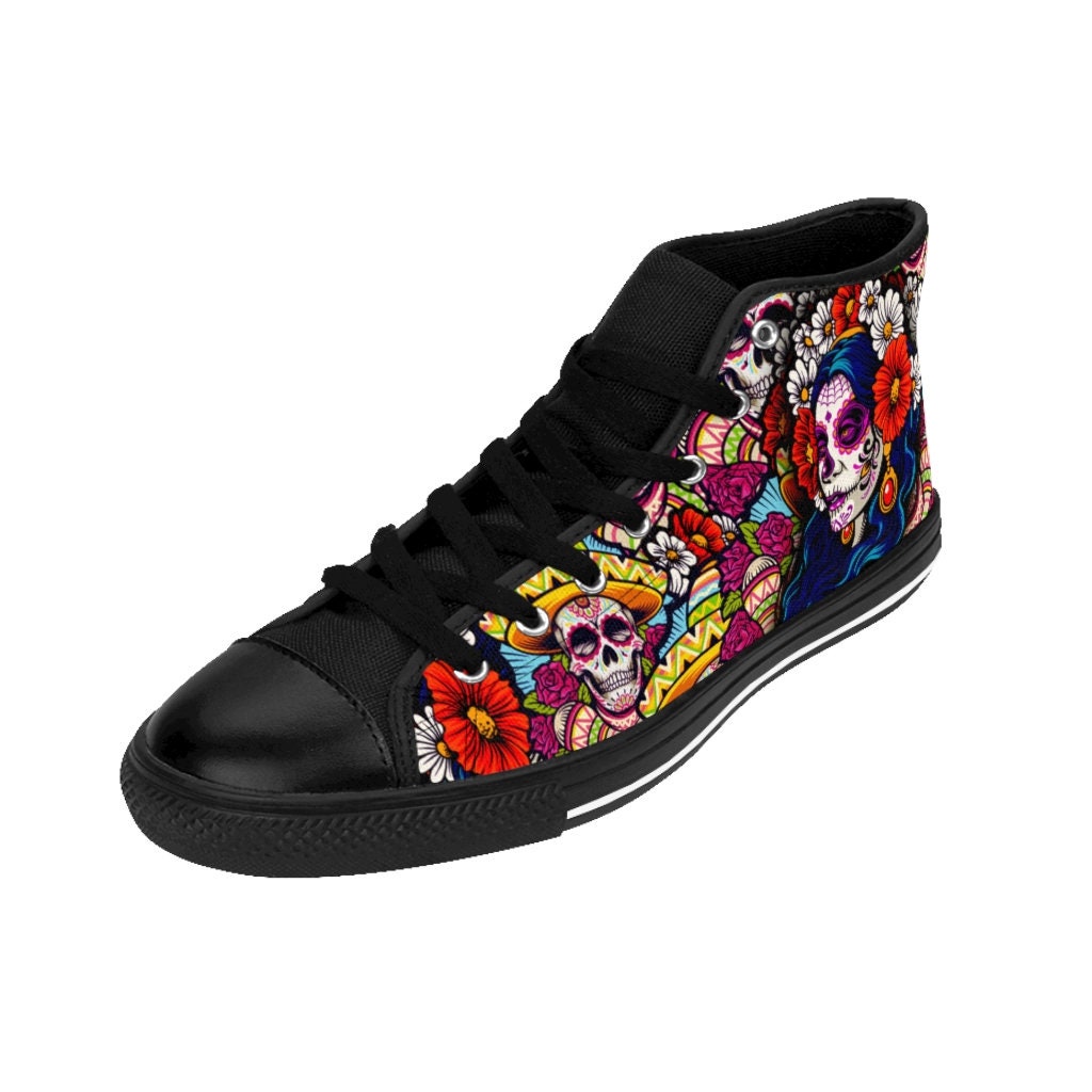 Discover Women Dia De Los Muertos Shoes Halloween Sneakers