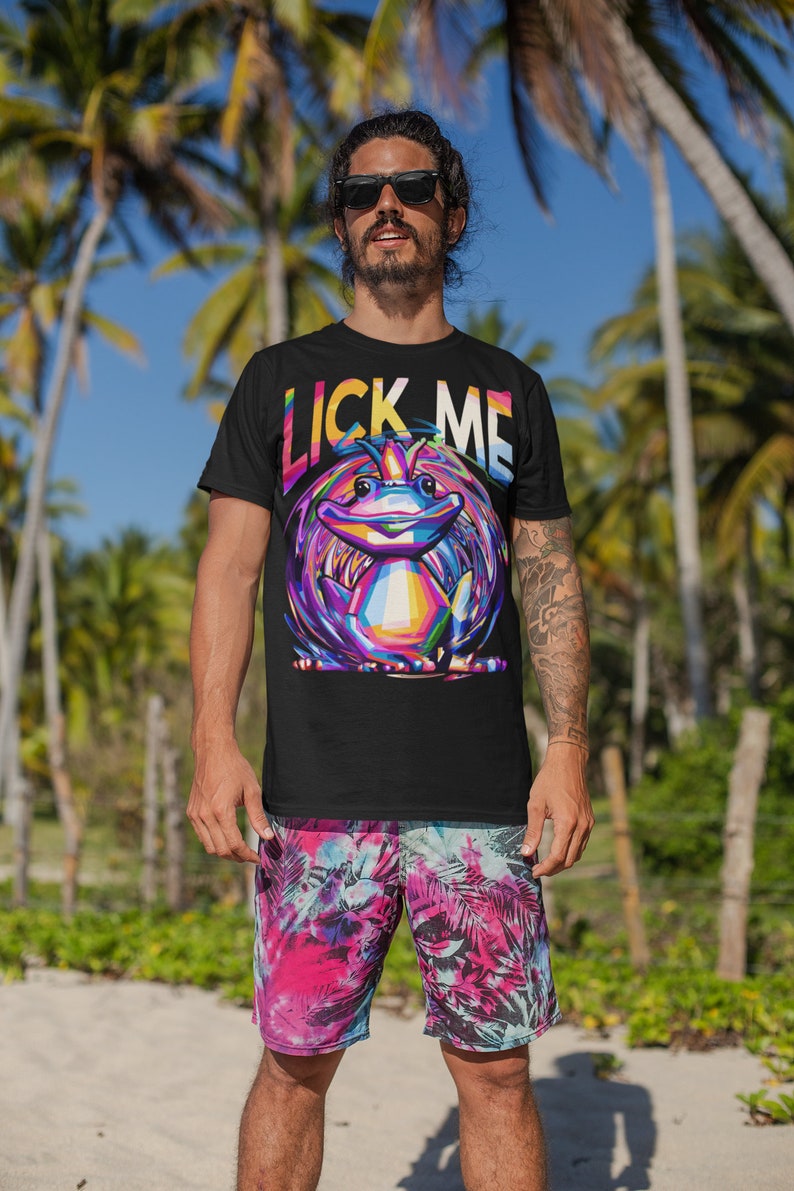 Trippy Frog Rave Shirt, Lick Me Psychedelic Toad Acid Mushrooms LSD Mdma Dmt Hippie Psytrance Lets Get Weird Techno Plur Melt Kandi Raver image 6