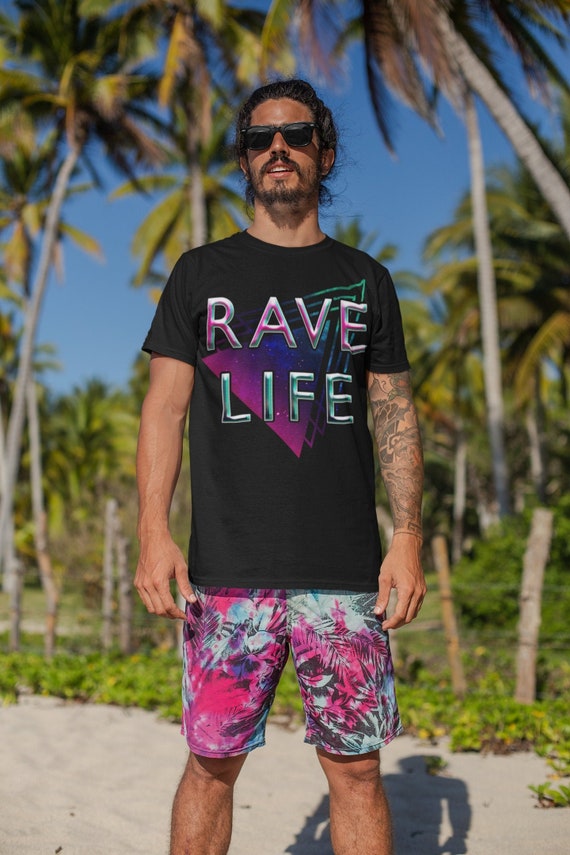 Rave Leben Shirt Festival Vibes Outfit Edm Kleidung Techno Etsy