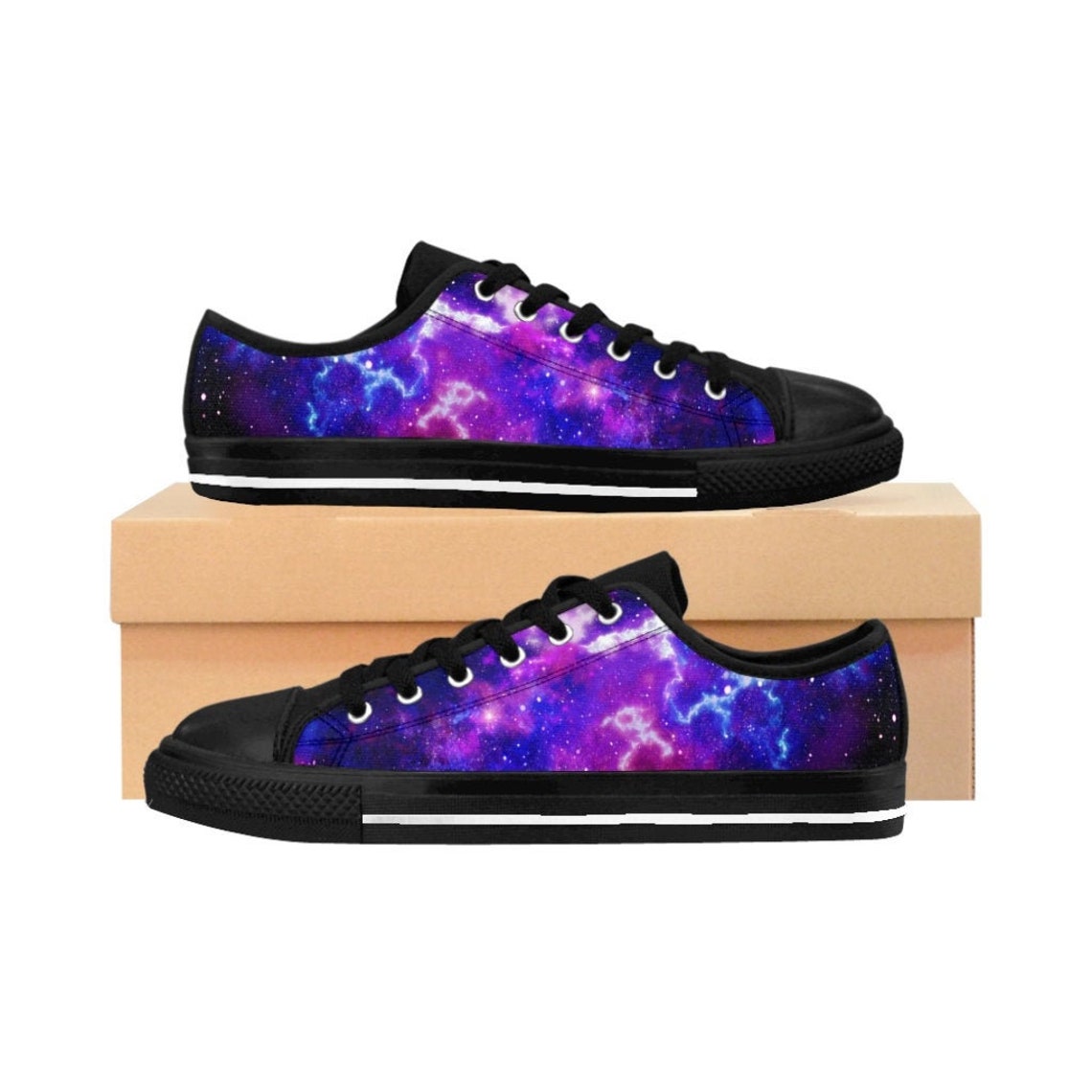 Womens Galaxy Shoes Outer Space Sneakers Astronomy Nebula | Etsy