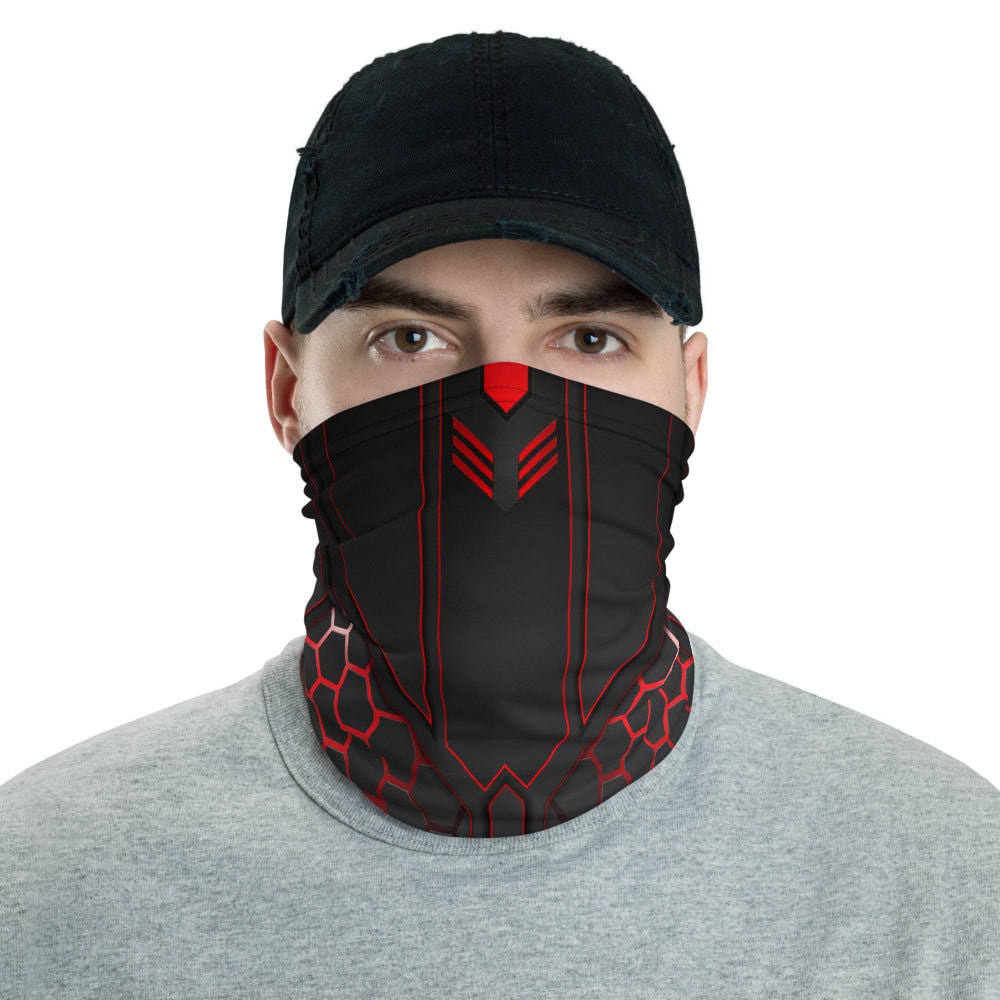 Ninja Face Mask Neck Gaiter Cloth Bandana Cyberpunk Futuristic Etsy