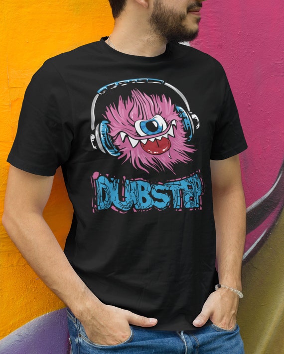 Dubstep Headphone Monster Shirt, Riddim Drum N Bass Music Clothing