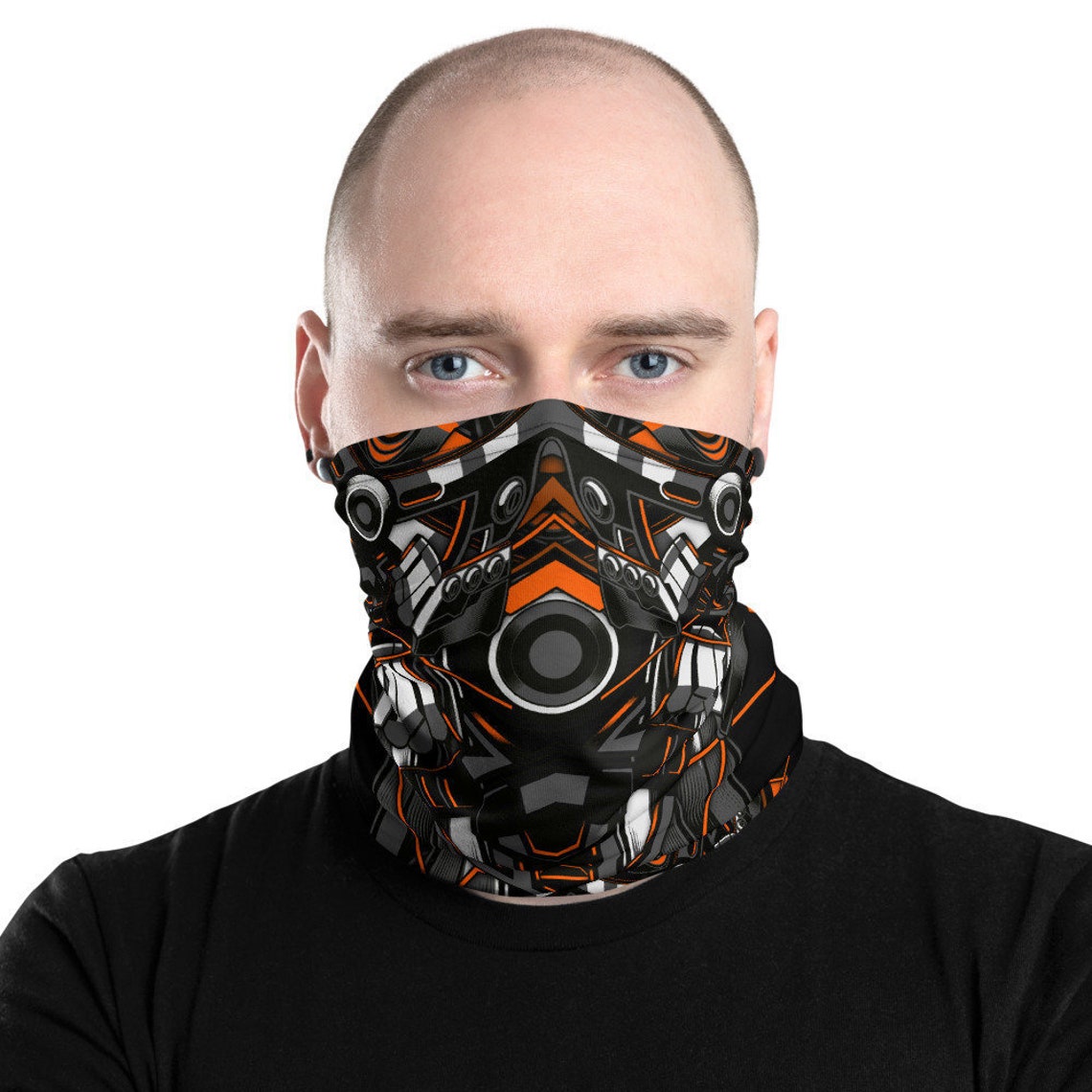 Face Mask Cyberpunk Futuristic Ninja Armor Cosplay Neck Gaiter | Etsy