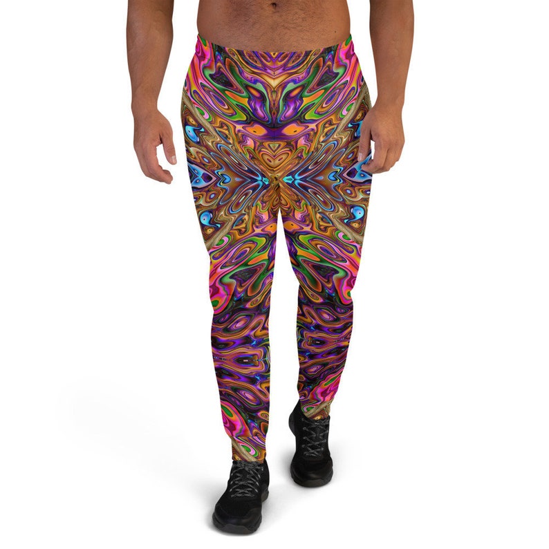 Mens Rave Pants Psychedelic Trippy Joggers Psytrance | Etsy