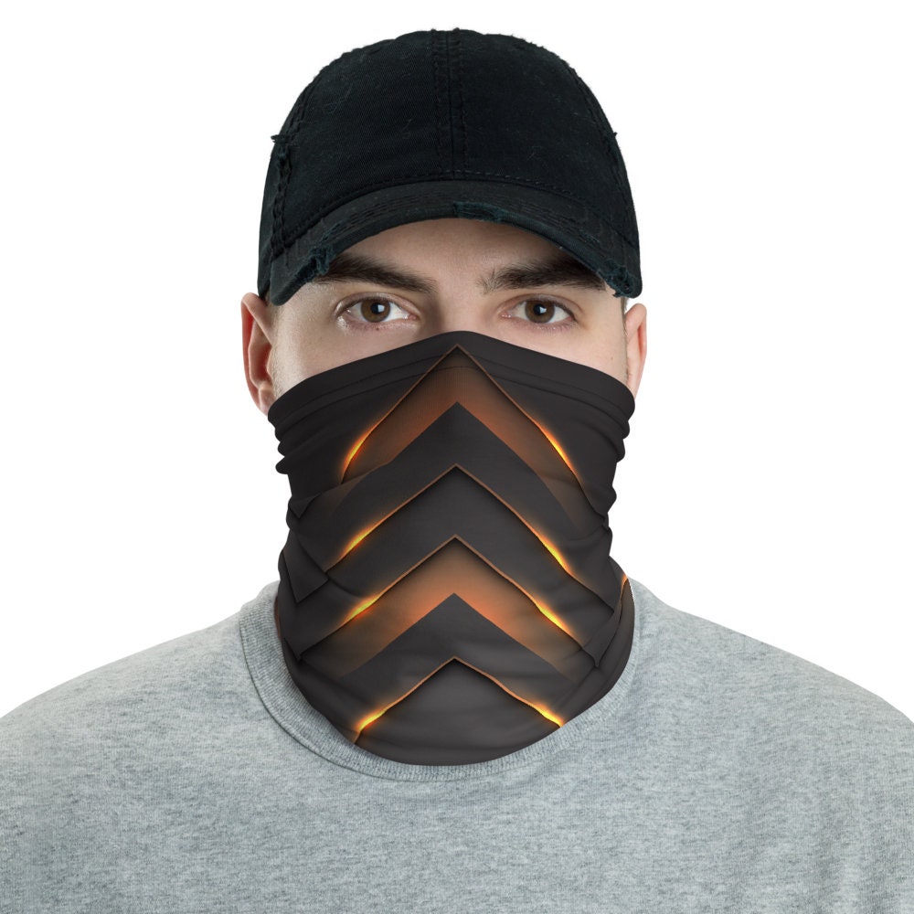 Distopia Mask Dystopian Face Mask Cyberpunk Neck Gaiter Futuristic Ninja Anime Luxury ...