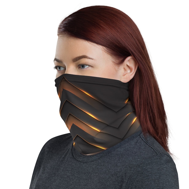 Face Mask Ninja Neck Gaiter Cyberpunk Futuristic Bandanna