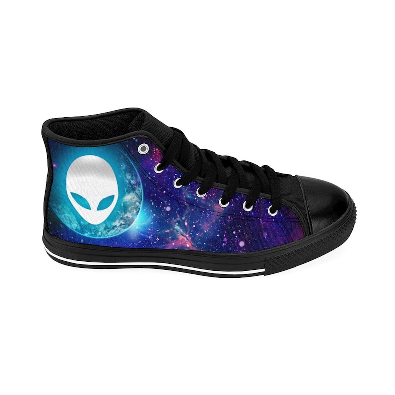Mens Alien Galaxy Shoes Rave Sneakers Space Universe Nebula Etsy