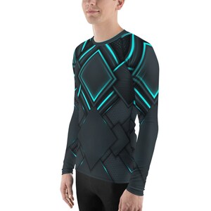 Rash Guard Futuristic Athletic Shirt Cyberpunk Scifi Armor Space Suit ...