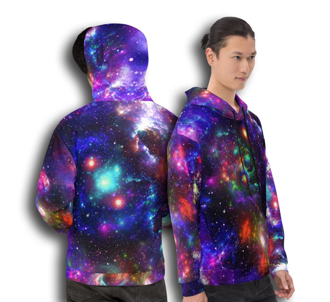Galaxy Hoodie Nebula Space Stars Outfit Trippy Psychedelic | Etsy