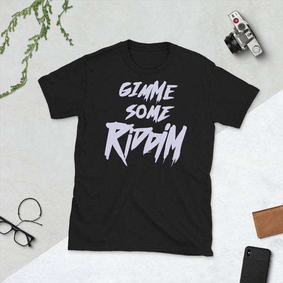 Riddim Shirt, Dubstep Music Rave EDM Drum N Bass Head Headbanger