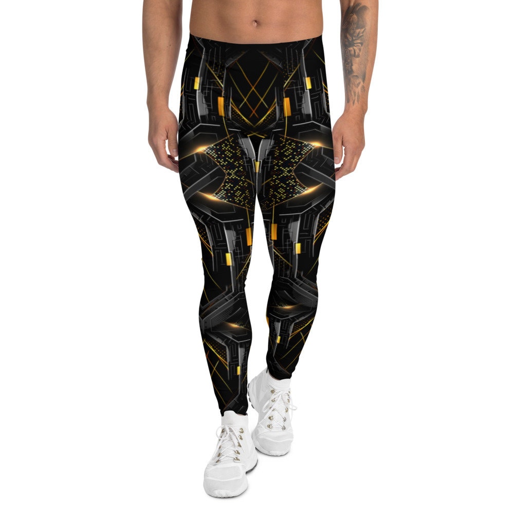 Mens Futuristic Leggings Cyberpunk Scifi Armor Athletic Wear Spacesuit ...