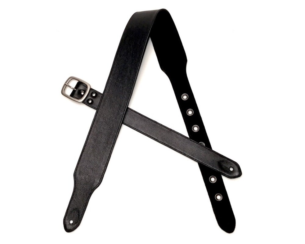 black suede guitar strap