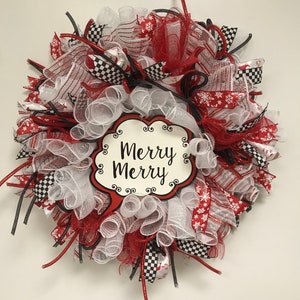 Merry Merry Christmas Wreath