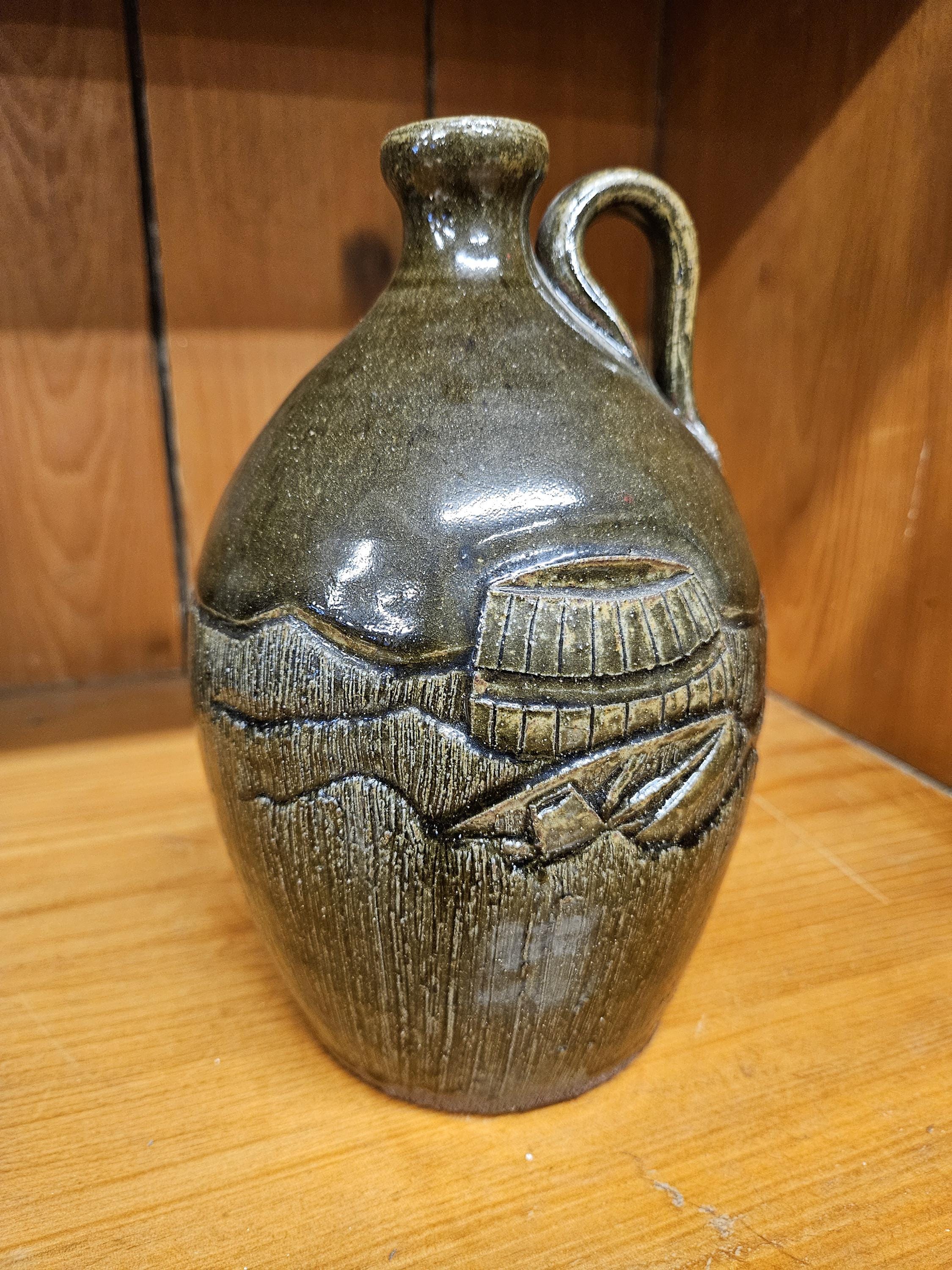 Michael and Melvin Crocker Georgia Pottery Decorated Jug 1991 - Etsy