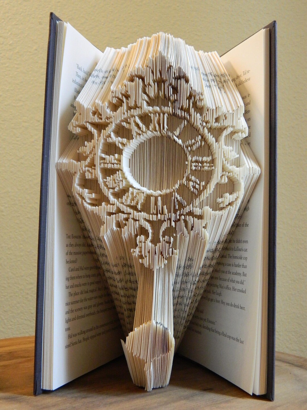 Folded Book Clock - Etsy