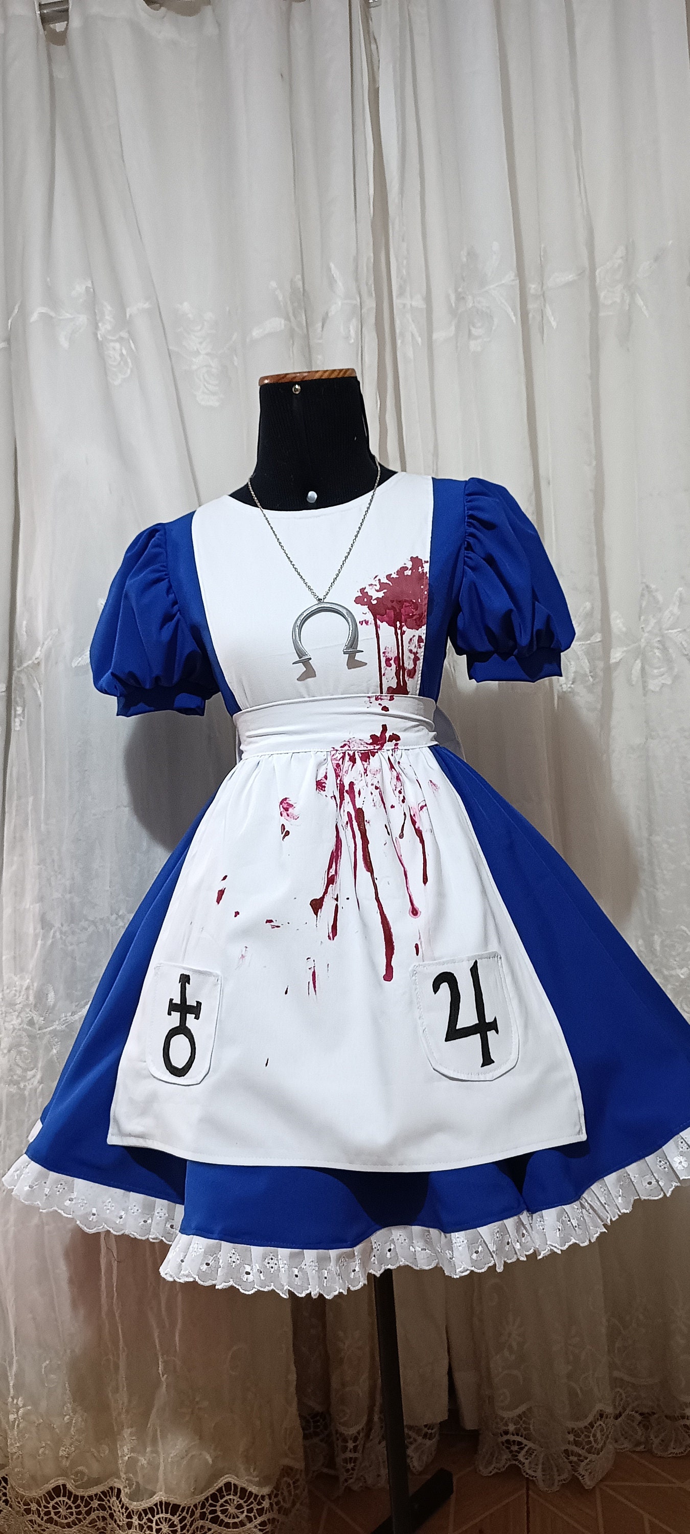 Alice Madness Returns cosplay Alice Cosplay Costume dress incl stockings