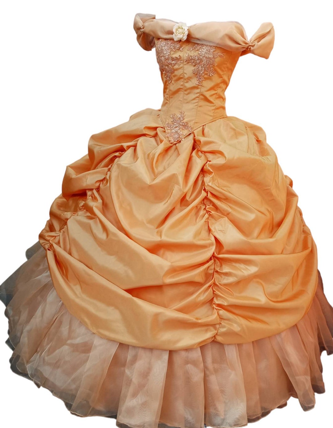 14Inch Doll Clothes/Clothing | Gorgeous Princess Belle-Inspired Costume  Ball Gown Outfit with Beaded Accents and Matching Gloves | Fits American  Girl Wellie Wisher Dolls : Amazon.in: Toys & Games