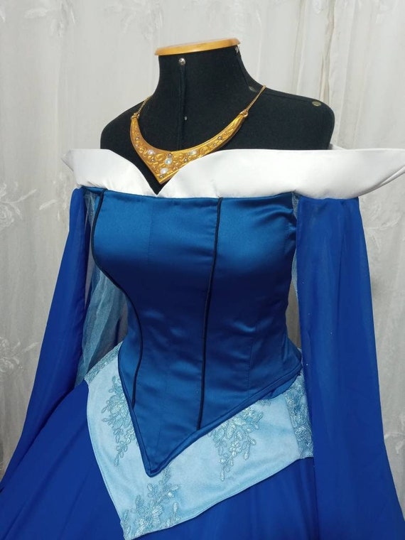Cosplay Aurora Disfraz De Vestido Azul Cosplay Disney Princess México |  
