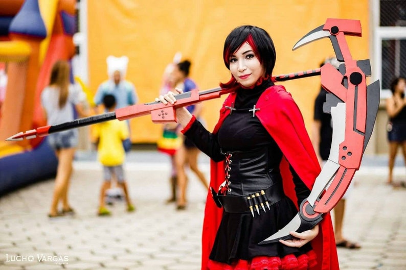 RWBY Red Ruby Rose Male Cosplay Costume Adult Anme Costume Custom Made