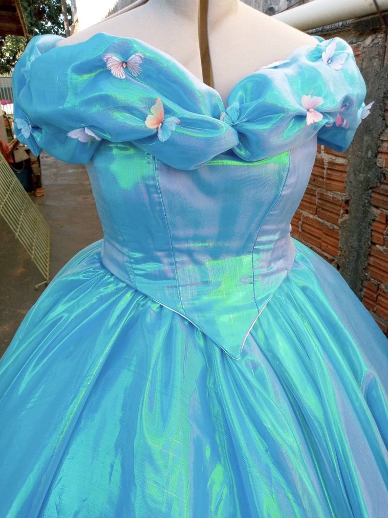 Cosplay Cinderella Live Action Dress MADE to ORDER Costume Etsy