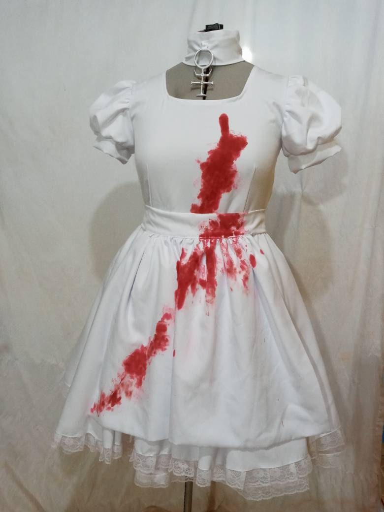 Alice: Madness Returns (Game) Cosplay, Hysteria Maid Dress & Apron Costume  Set