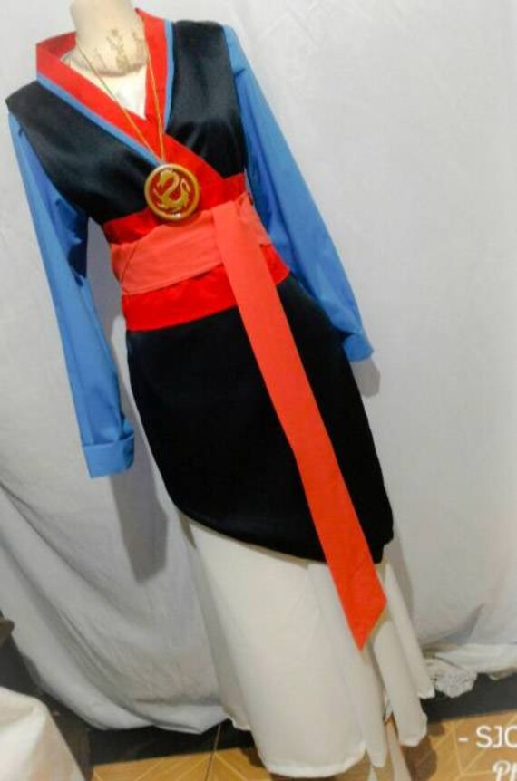 Mal humor Caliza consumo Cosplay Mulan Disfraz Disney vestido medallón disfraz adulto - Etsy España